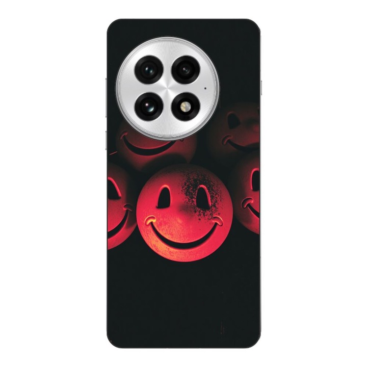 Husa compatibila cu OnePlus 13 Silicon Gel Tpu Model Grungy Smiley Faces
