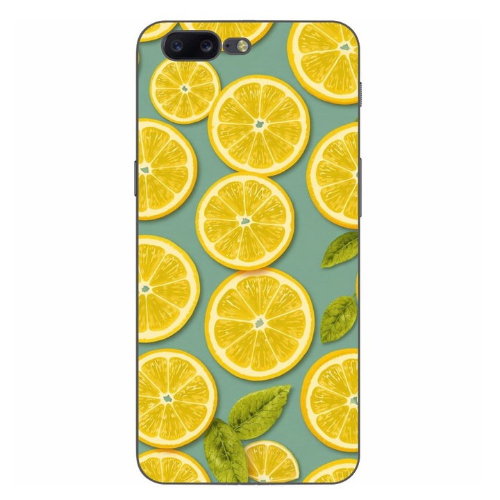 Husa compatibila cu OnePlus 5 Silicon Gel Tpu Model Summer Lemon Slices