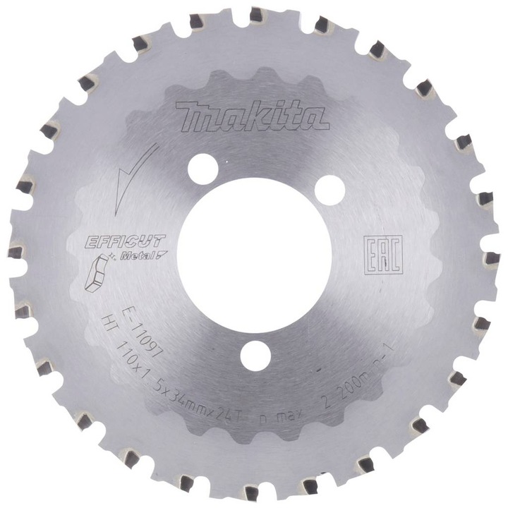 Disc circular Makita E-11097, 110x34mm, 24 dantele, efect cut