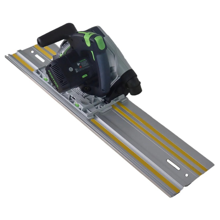 Ghidaj/Rigla pentru ferastrau circular, Fixtura pentru taieri la unghi si tesire, 800 mm, Pentru prelucrarea lemnului, Pentru ferastrau circular electric, Model S-7879, Khaki