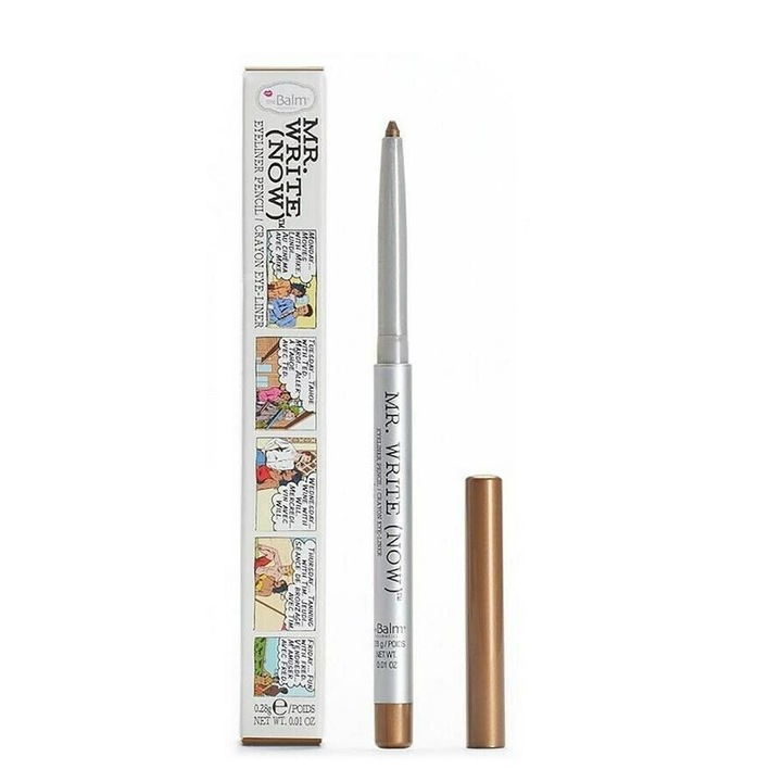 Creion eyeliner gel, The Balm, Mr.Write(Now), Precizie, Jac Bronze, 0.28 g