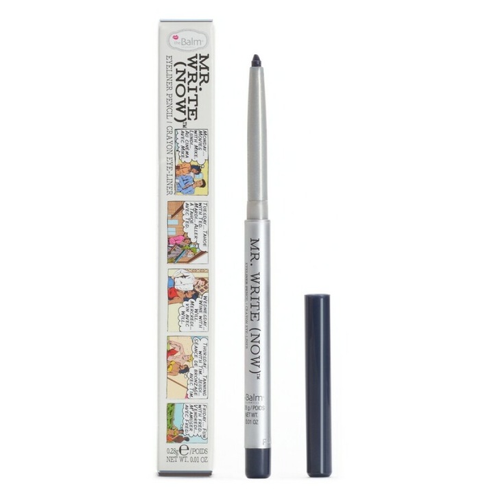 Creion eyeliner gel, The Balm, Mr.Write(Now), Precizie, Marina Raj, 0.28 g