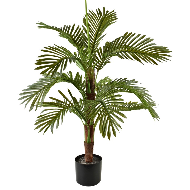 Planta artificiala plastic Viridis Palma 100 cm verde 1 buc