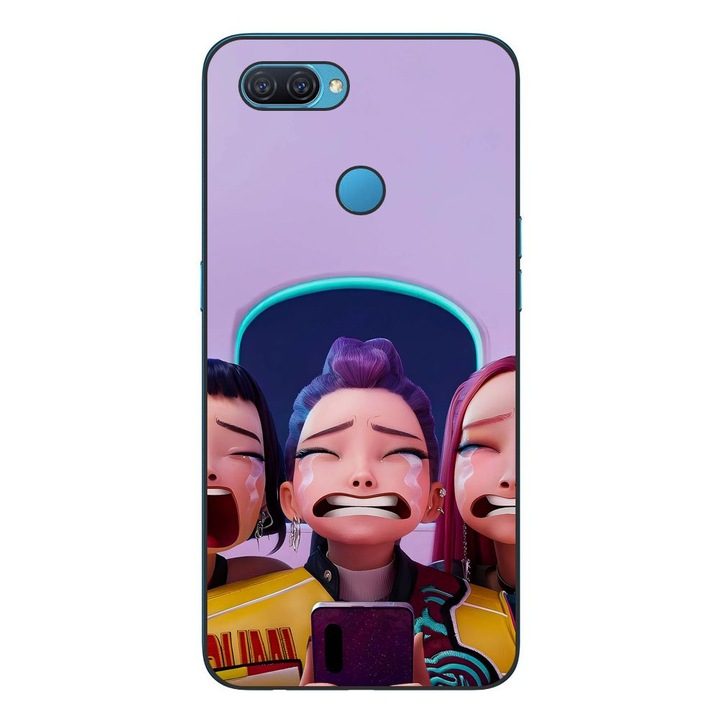 Husa compatibila cu Oppo A12 Silicon Gel Tpu Model KPop Demon Hunters Crying Girls