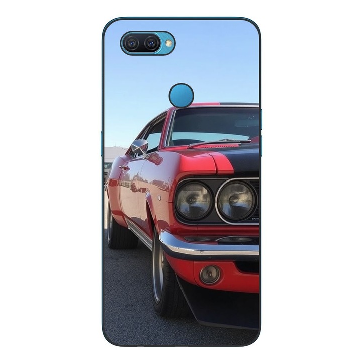 Husa compatibila cu Oppo A12 Silicon Gel Tpu Model Red Muscle Car