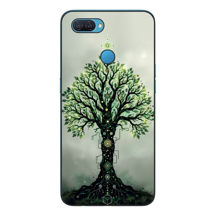 Husa compatibila cu Oppo A12 Silicon Gel Tpu Model Mystical Tree