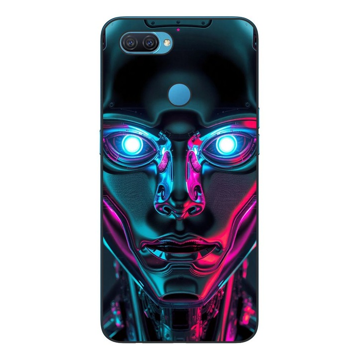 Husa compatibila cu Oppo A12 Silicon Gel Tpu Model Chrome Humanoid
