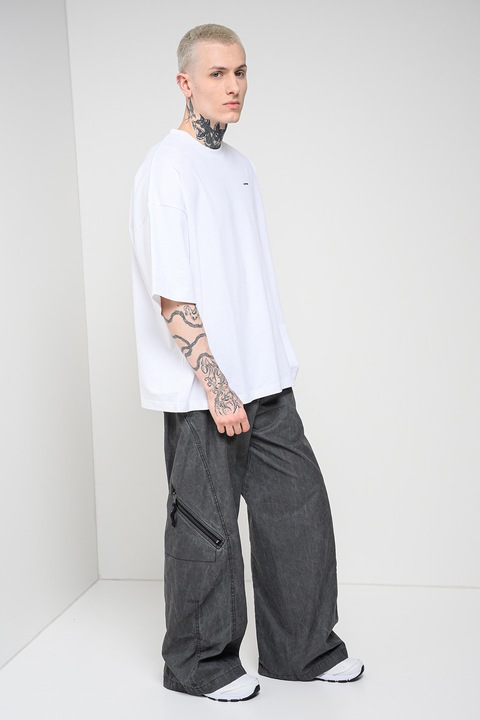 G-STAR, Свободна тениска Heavy от органичен памук, Бял