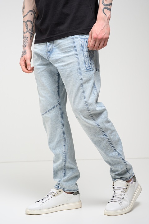 G-STAR, Blugi relaxed fit cu buzunare, Albastru deschis