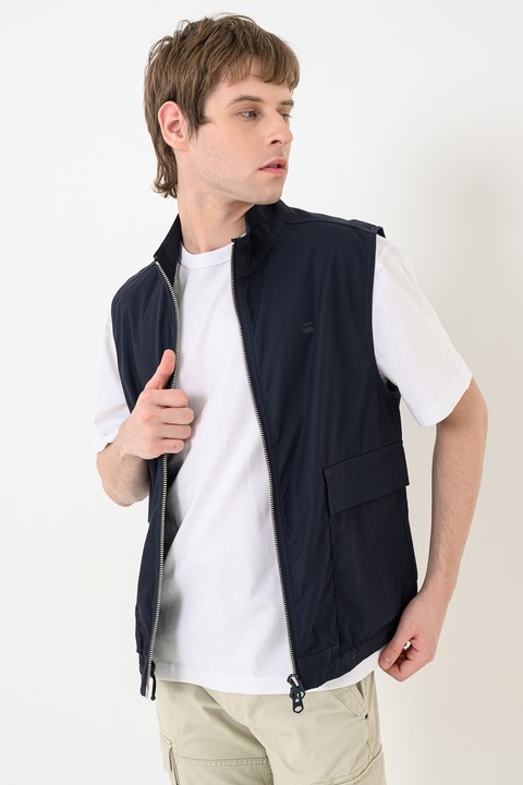 G-STAR, Biopamut mellény cipzárral, Tengerészkék, S