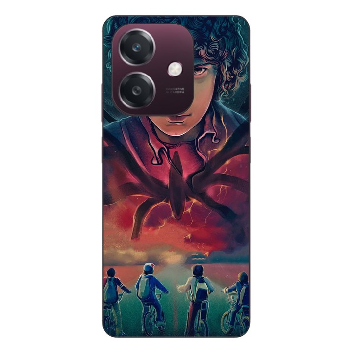 Husa compatibila cu Oppo A40 Silicon Gel Tpu Model Stranger Things Cartoon