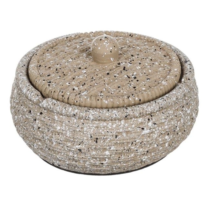 YLOTECH® Kerek Cement Hamutartó fedéllel Ø11x5cm