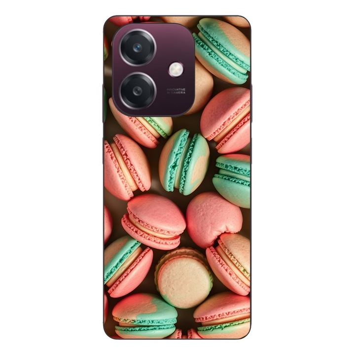 Husa compatibila cu Oppo A40 Silicon Gel Tpu Model Tasty Macarons