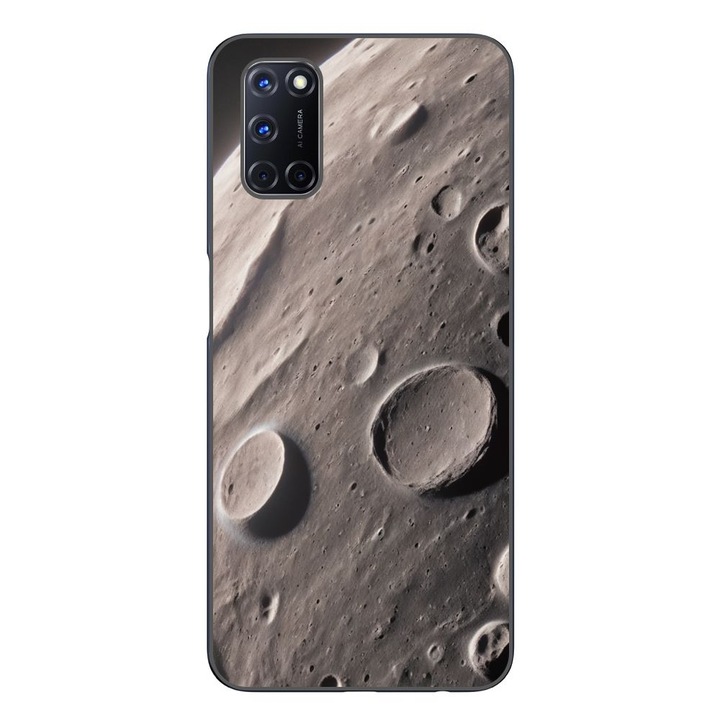 Husa compatibila cu Oppo A72 Silicon Gel Tpu Model Moon Surface
