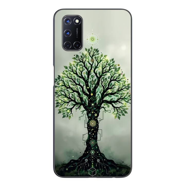 Husa compatibila cu Oppo A72 Silicon Gel Tpu Model Mystical Tree