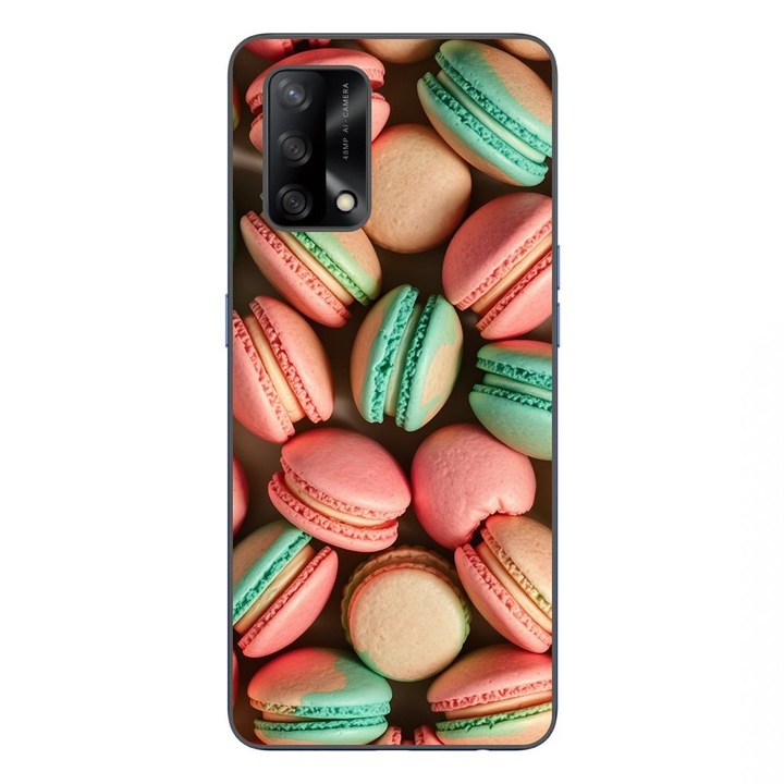 Husa compatibila cu Oppo A74 4G Silicon Gel Tpu Model Tasty Macarons