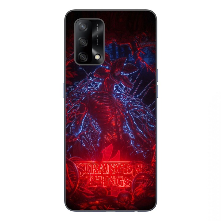 Husa compatibila cu Oppo A74 4G Silicon Gel Tpu Model Stranger Things Demogorgon