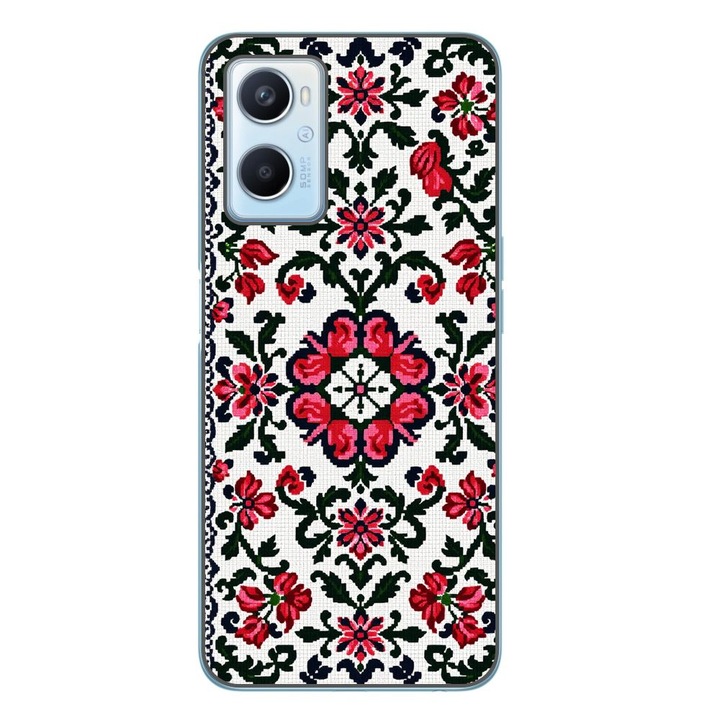 Husa compatibila cu Oppo A96 4G Silicon Gel Tpu Model Traditional Knit Design