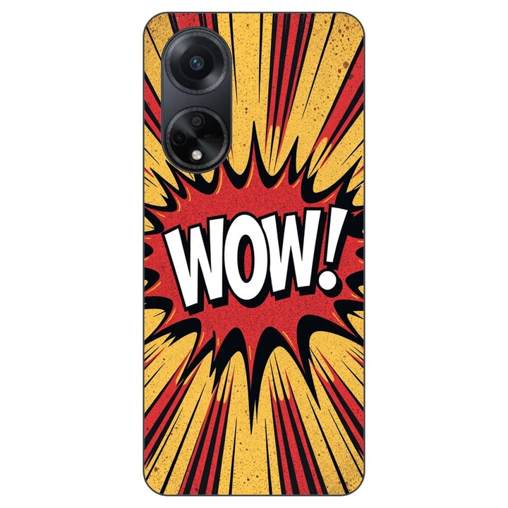 Husa compatibila cu Oppo A98 5G Silicon Gel Tpu Model Comic Book WOW Text