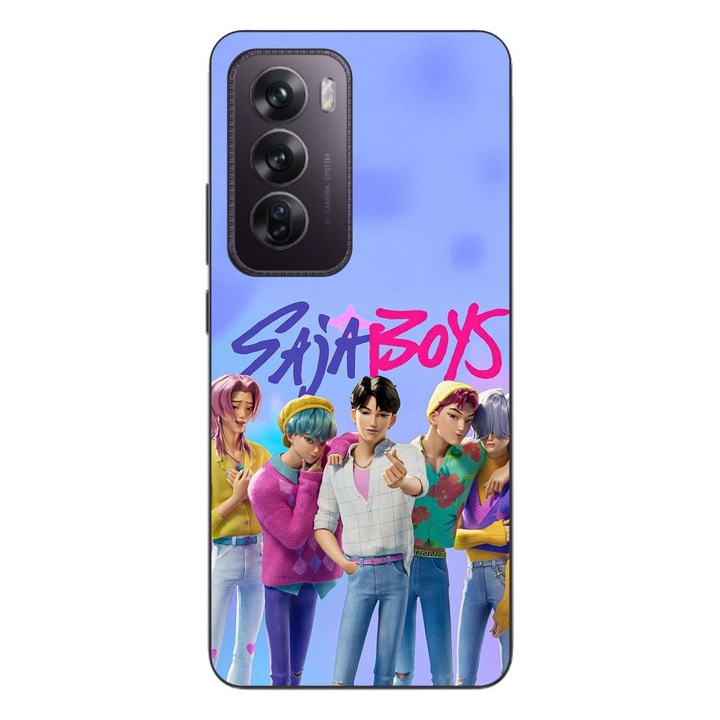 Husa compatibila cu Oppo Reno12 Pro Silicon Gel Tpu Model KPop Demon Hunters Saja Boys