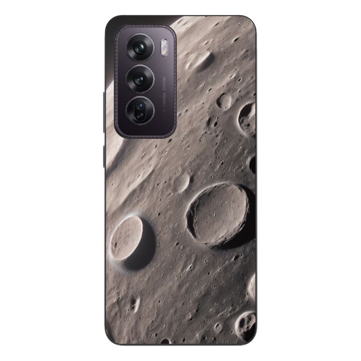 Husa compatibila cu Oppo Reno12 Pro Silicon Gel Tpu Model Moon Surface