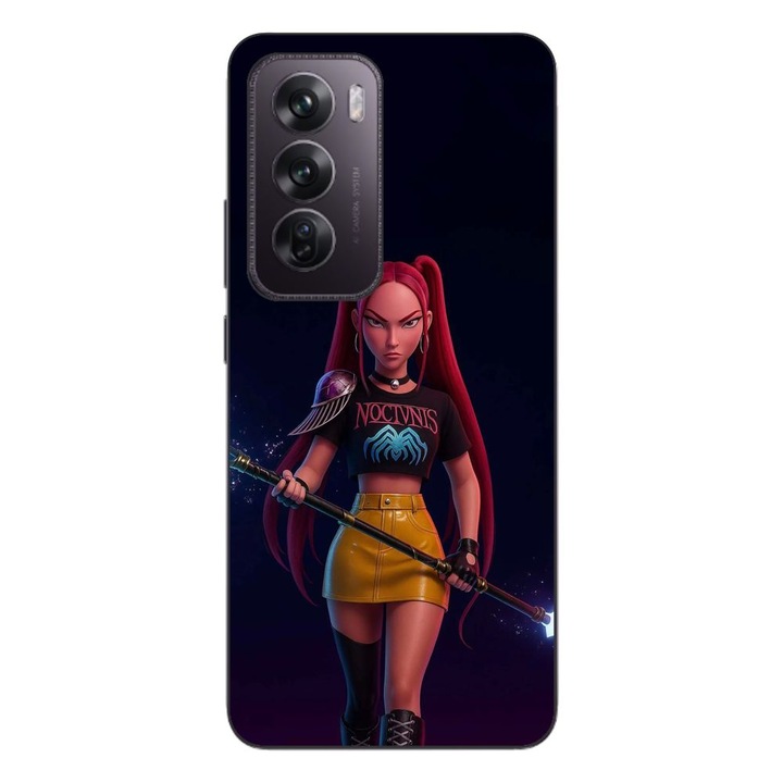Husa compatibila cu Oppo Reno12 Pro Silicon Gel Tpu Model KPop Demon Hunters Mira Fight