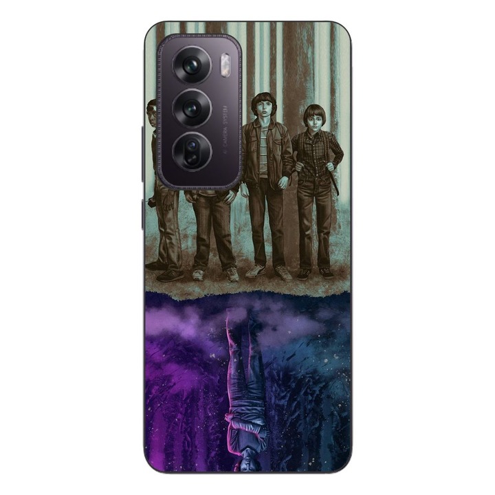 Husa compatibila cu Oppo Reno12 Pro Silicon Gel Tpu Model Stranger Things Upside Down Eleven
