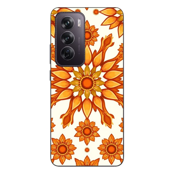 Husa compatibila cu Oppo Reno12 Pro Silicon Gel Tpu Model Sun Flower Soul