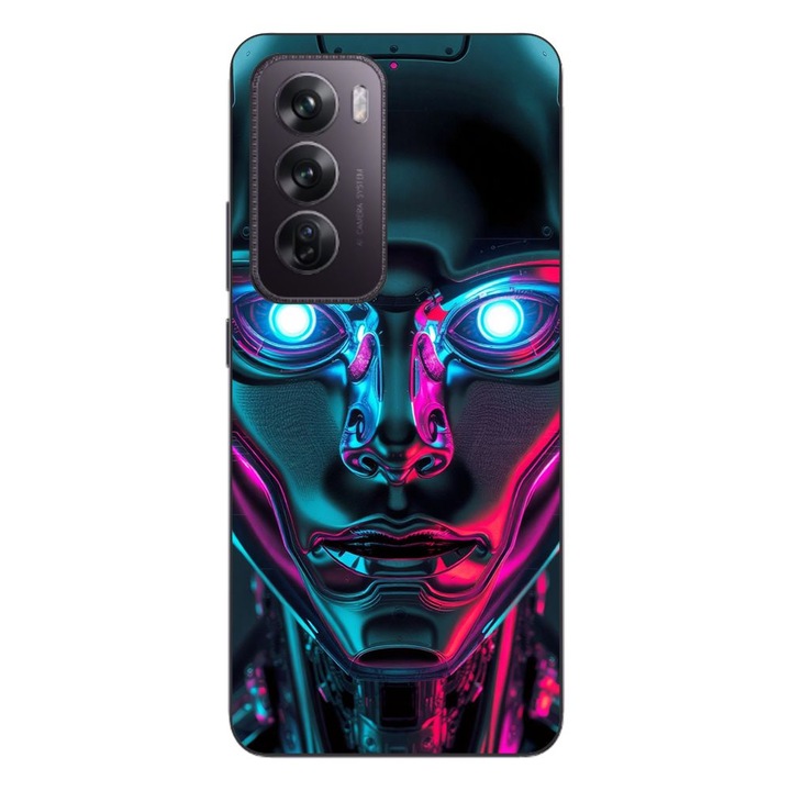 Husa compatibila cu Oppo Reno12 Pro Silicon Gel Tpu Model Chrome Humanoid