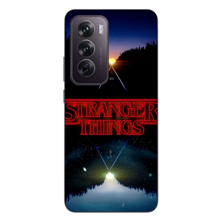 Husa compatibila cu Oppo Reno12 Pro Silicon Gel Tpu Model Stranger Things Sunset