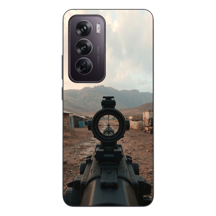 Husa compatibila cu Oppo Reno12 Pro Silicon Gel Tpu Model First Person Shooter