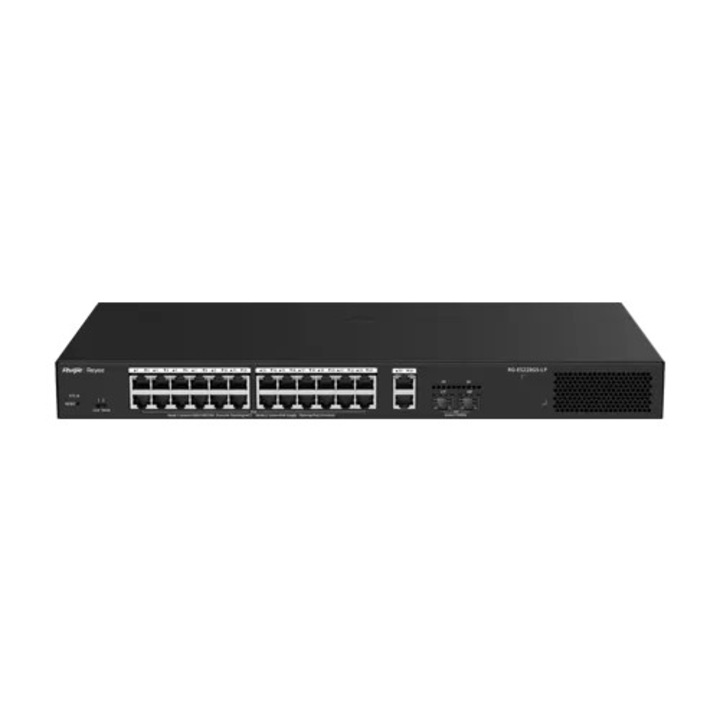 L2 kapcsoló, 24 x RJ45 1G PoE+, 2 x RJ45 1G, 2 x SFP 1G, Felhőalapú kezelés - Ruijie Reyee RG-ES228GS-LP
