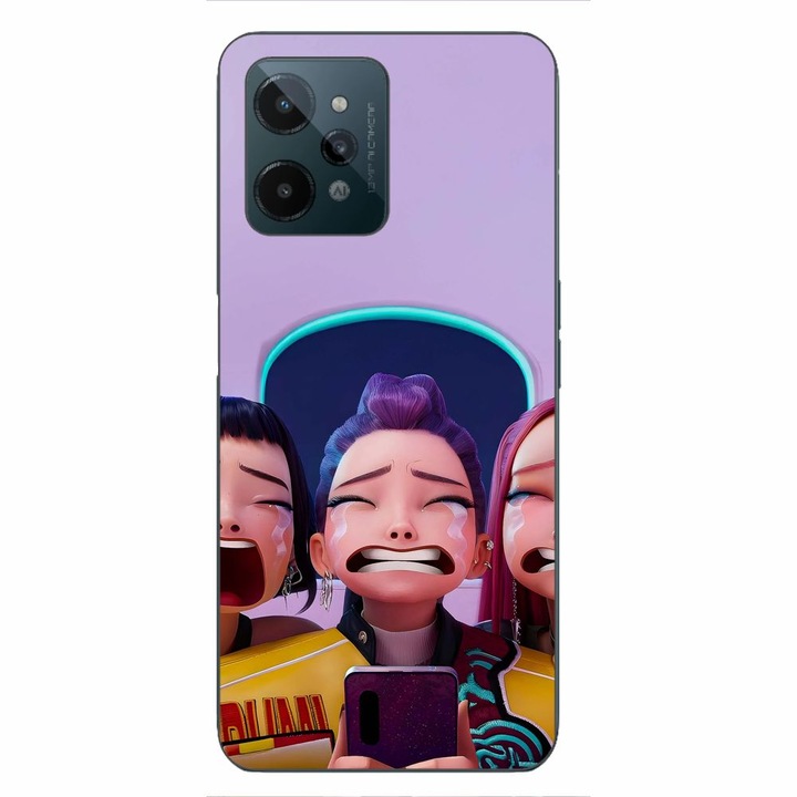 Husa compatibila cu Realme C31 Silicon Gel Tpu Model KPop Demon Hunters Crying Girls