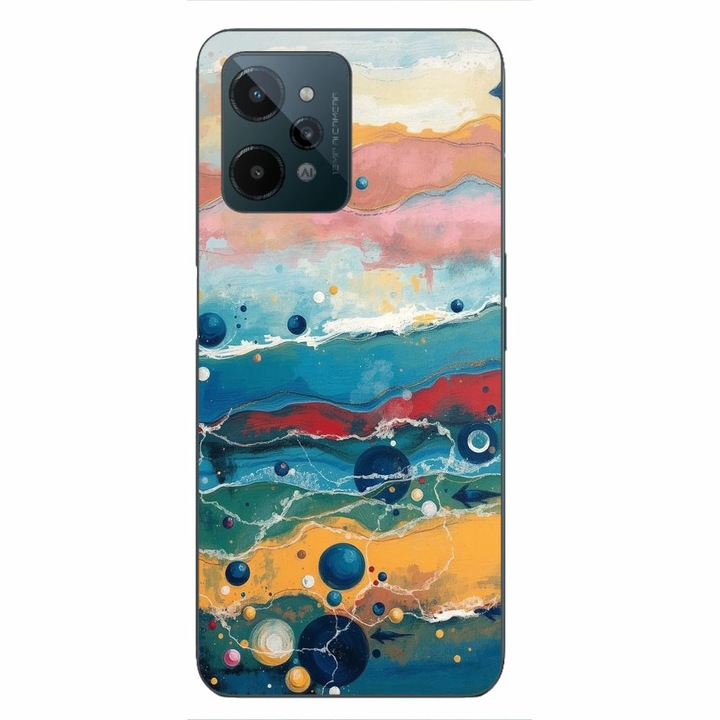 Husa compatibila cu Realme C31 Silicon Gel Tpu Model Painted Waterworld