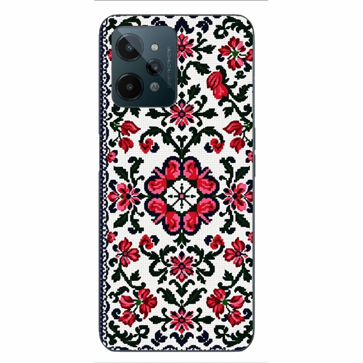 Husa compatibila cu Realme C31 Silicon Gel Tpu Model Traditional Knit Design