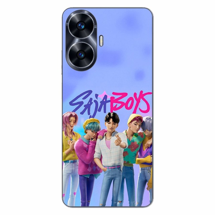 Husa compatibila cu Realme C55 Silicon Gel Tpu Model KPop Demon Hunters Saja Boys