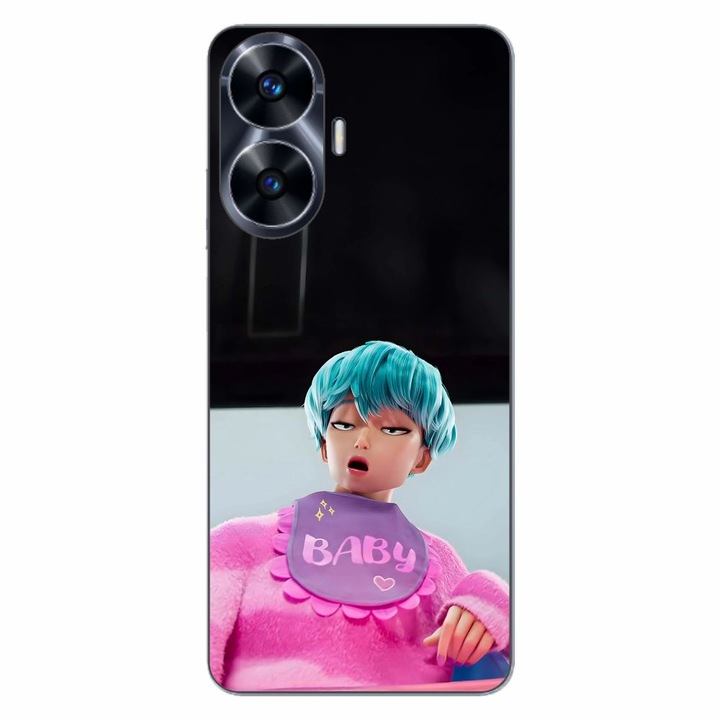 Husa compatibila cu Realme C55 Silicon Gel Tpu Model KPop Demon Hunters Saja Baby