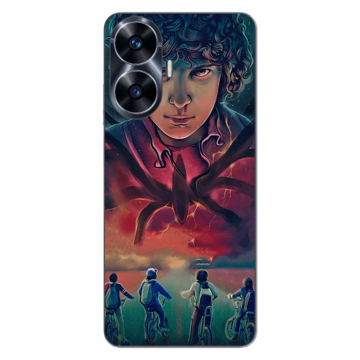Husa compatibila cu Realme C55 Silicon Gel Tpu Model Stranger Things Cartoon