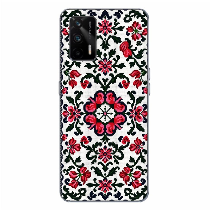 Husa compatibila cu Realme GT Silicon Gel Tpu Model Traditional Knit Design