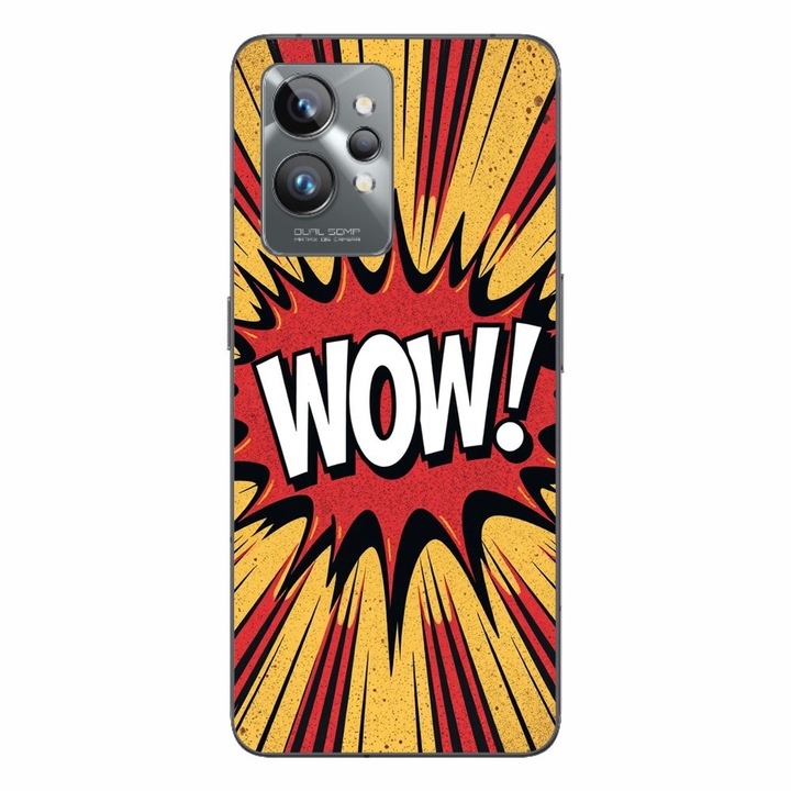 Husa compatibila cu Realme GT2 Pro Silicon Gel Tpu Model Comic Book WOW Text