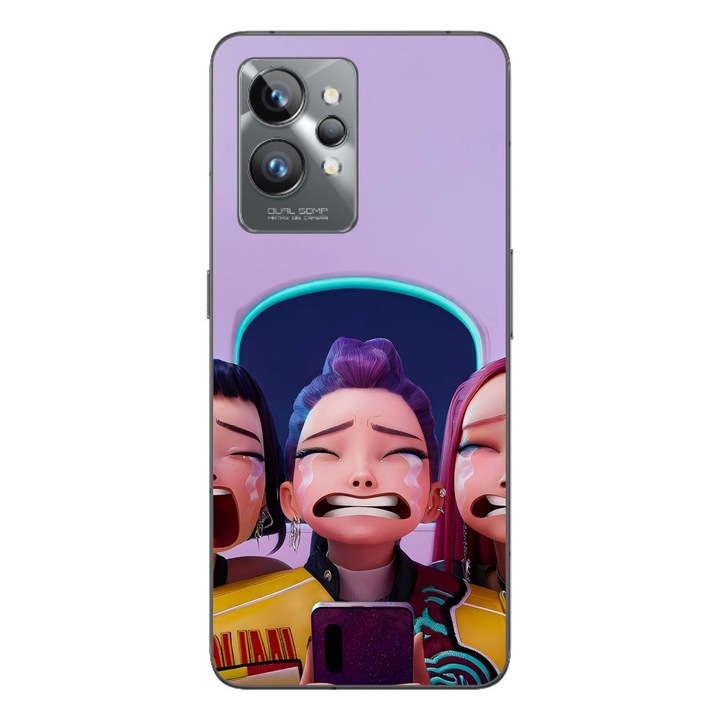 Husa compatibila cu Realme GT2 Pro Silicon Gel Tpu Model KPop Demon Hunters Crying Girls