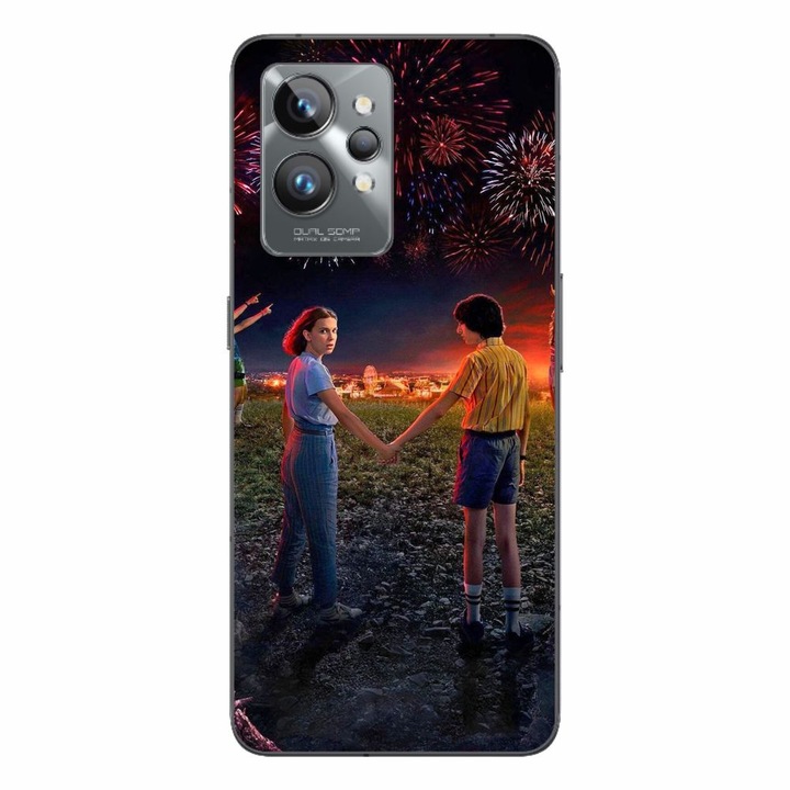 Husa compatibila cu Realme GT2 Pro Silicon Gel Tpu Model Stranger Things Fireworks