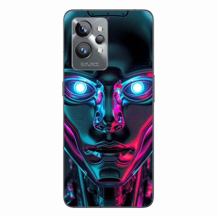 Husa compatibila cu Realme GT2 Pro Silicon Gel Tpu Model Chrome Humanoid