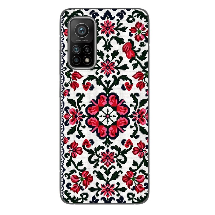 Husa compatibila cu Xiaomi 10T Pro 5G Silicon Gel Tpu Model Traditional Knit Design