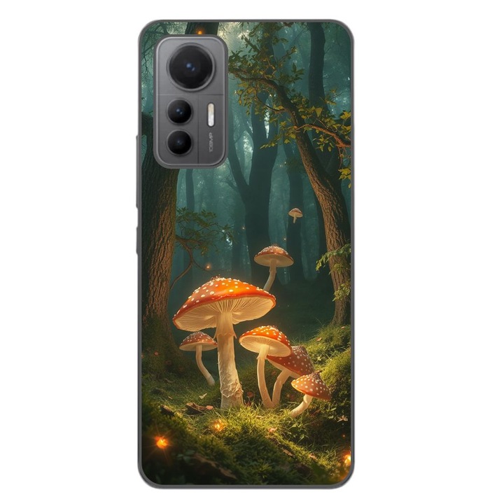 Husa compatibila cu Xiaomi 12 Lite Silicon Gel Tpu Model Glowing Magical Mushrooms
