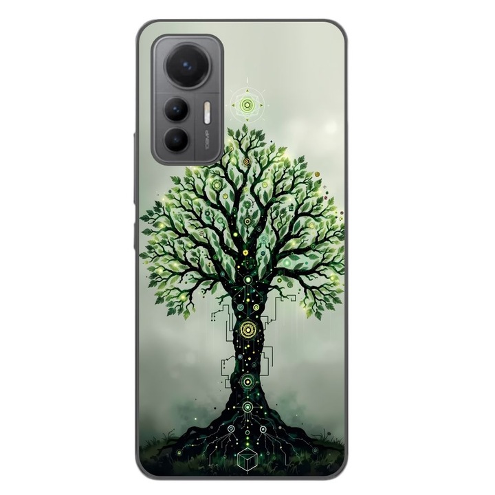 Husa compatibila cu Xiaomi 12 Lite Silicon Gel Tpu Model Mystical Tree