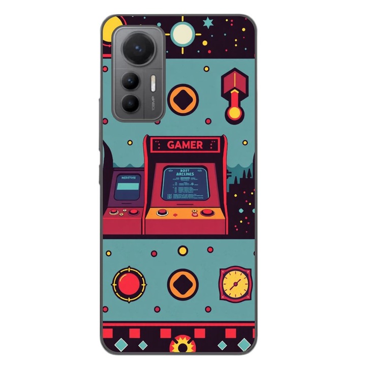 Husa compatibila cu Xiaomi 12 Lite Silicon Gel Tpu Model Gamer Arcade Room