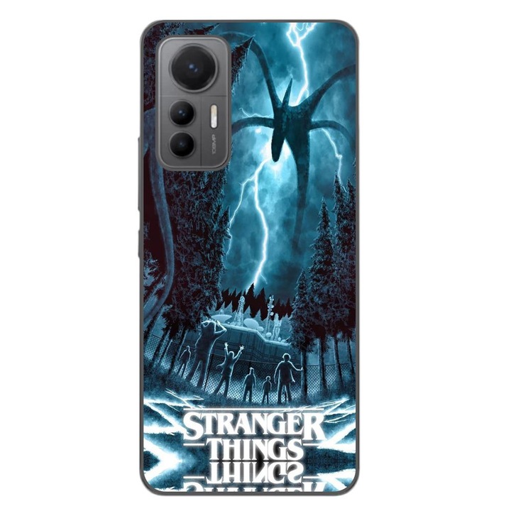 Husa compatibila cu Xiaomi 12 Lite Silicon Gel Tpu Model Stranger Things Storm Monster