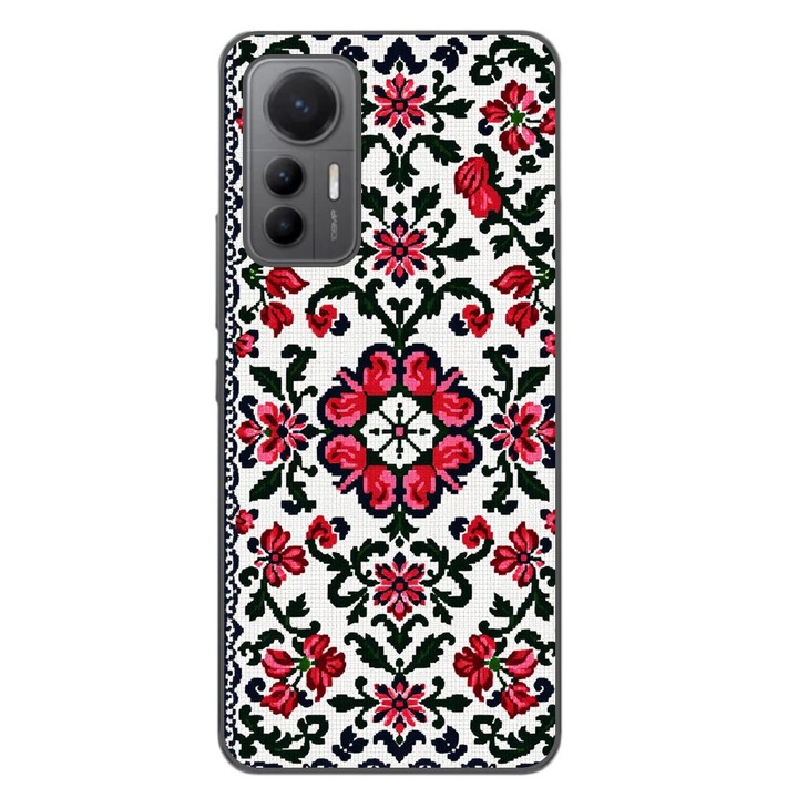 Husa compatibila cu Xiaomi 12 Lite Silicon Gel Tpu Model Traditional Knit Design