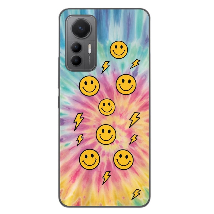 Husa compatibila cu Xiaomi 12 Lite Silicon Gel Tpu Model Retro Smiley Faces